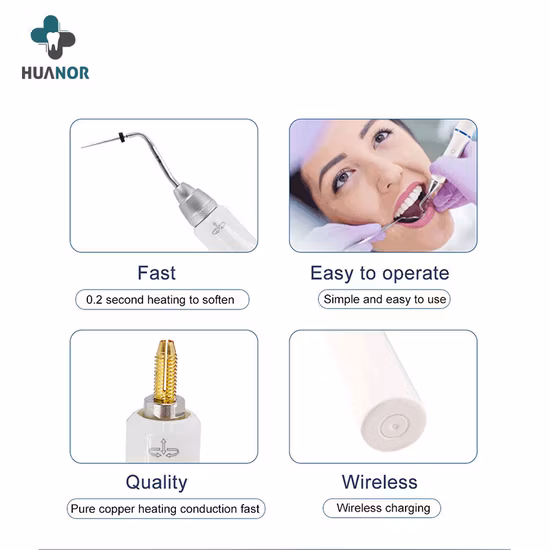 360-Grad-Dental-Drehgelenk aus Legierung, kabelloses Denjoy-Guttapercha-Obturationssystem